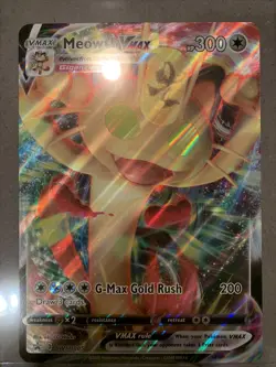 Pokemon Meowth VMAX + Meowth V + Meowth VMAX Jumbo Bundle MINT/NM Cards! - Image 2
