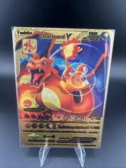Pokemon Charizard V 522HP Gold Foil Fan Art Card SRL07-03 - Image 1