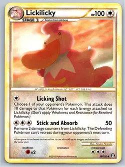 Lickilicky - HGSS Triumphant 38/102 Atsuko Nishida Pokemon Card NM - Image 1