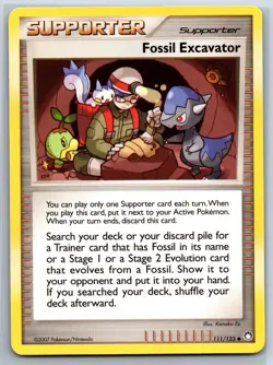 Fossil Excavator - DP Mysterious Treasures 111/123 Kanako Eo Pokemon Card NM - Image 1