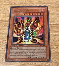 Lava Golem ioc-se4 Limited Edition Mod Play Ultra Rare Vintage Yu-Gi-Oh! Card - Image 1