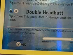 Pokemon TCG Snorunt Reverse Holo Rare Card 75/99 Arceus 2009 - Image 2