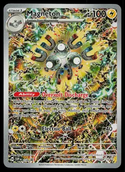 Pokemon Card - Magneton Scarlet & Violet Promo 159 Holo Illustration Rare - Image 1