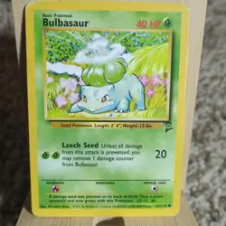 LOT OF 4 POKEMON Cards Wartortle Blaine's Charmander Bularsaur Squirtle Baseset2 - Image 5