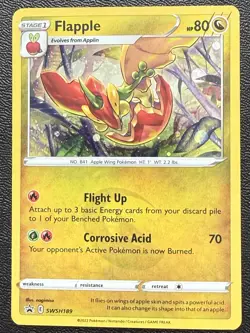 Flapple SWSH189 SWSH: Sword & Shield Promo Cards Holo Near Mint Pokemon TCG - Image 1