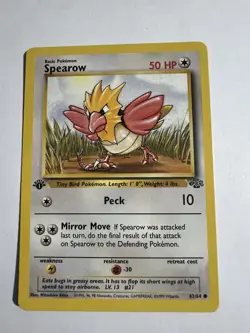 Pokemon TCG Card-Jungle -Spearow #62/64 1st Edition gaming Card Nm-unplay.. - Image 1
