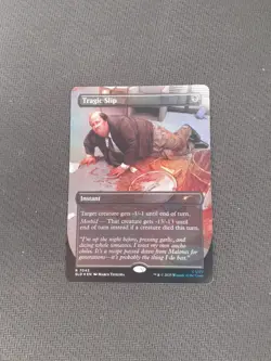 MTG Foil Tragic Slip Secret Lair The Office Bonus Card - Dwight’s Destiny - Image 1
