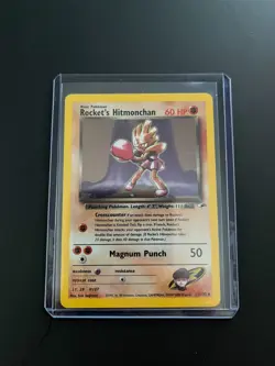 Rocket’s Hitmonchan #11/132 Gym Heroes Holo Pokemon Card - LP - Vintage 2000 - Image 1