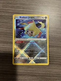 Pokemon Card Radiant Jirachi 120/195 Silver Tempest Textured Alt Art Holo - Image 1