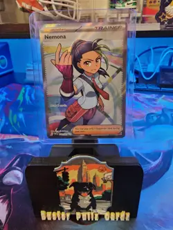 Pokemon TCG Nemona Trainer Paldean Fates Full Art Holo Ultra Rare Card 229/091 - Image 1