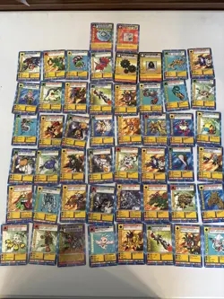 Digimon lot of 50 cards 1999 - Image 1
