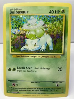 Pokemon TCG Bulbasaur Classic Collection Holo Card 001/034 CLV NM English - Image 1
