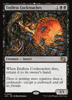 Endless Cockroaches 0433 Non Foil Rare Foundations Jumpstart MTG NM - Image 1