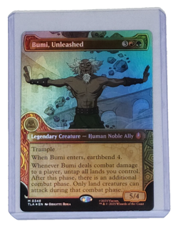 Bumi, Unleashed (Showcase) Borderless Foil Mythic Rare #348 NM - MTG TLA Avatar - Image 1