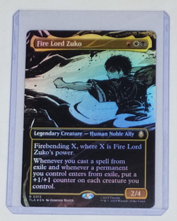 Fire Lord Zuko (Borderless) Rare Foil #315 - NM - MTG TLA Avatar - Image 1