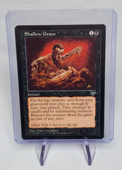 Magic The Gathering Mirage Shallow Grave MTG - Rare -NM - Image 1