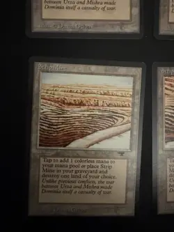 MTG Strip Mine Antiquities Set Of Four Mint Condition Never Played - Image 4