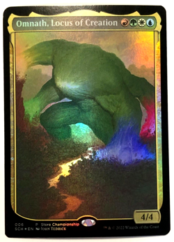 Omnath, Locus of Creation Full Art Foil Store Championship Promo NM 2022 - Image 2