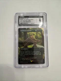 Unnatural Growth (Rainbow Foil) Secret Lair Drop Foil Marvel MTG Wolverine CGC 9 - Image 1