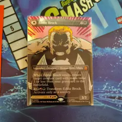 Mtg Magic Spider Man Eddie Brock Mythic Foil Full Art Venom SSP - Image 2