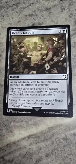 Deadly Dispute Universes Beyond: Fallout Regular Common Instant MTG NM - Image 1