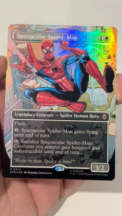 Spectacular Spider-Man R 0014 [Borderless] HOLO | MTG: Marvel's Spider-Man | NM - Image 2