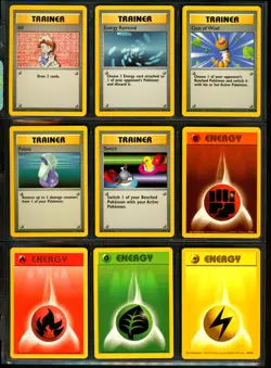 1999 Pokemon BASE SET Unlimited Edition COMPLETE Non Holo COMMON Cards Lot NM - Image 5