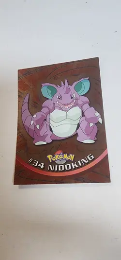 2000 Pokemon Topps Chrome Foil Nidoking #34 - Image 1