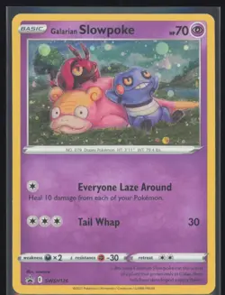 Galarian Slowpoke Cosmos Holo SWSH126 Pokemon SWSH: Black Star Promo LP - Image 1