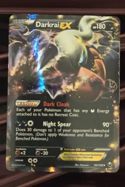 Darkrai EX 63/108 Dark Explorers NM Ultra Rare Pokemon Card - Image 1