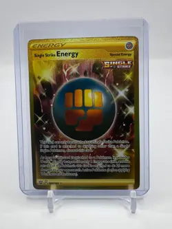 Single Strike Energy 183/163 Gold Secret Rare Battle Styles Pokemon TCG NM - Image 1