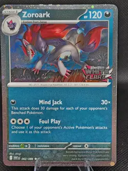 Pokemon TCG Zoroark 62/86 White Flare Stamp Promo - Image 1