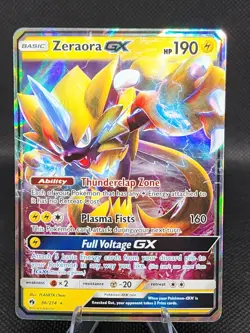 Pokemon TCG Zeraora GX Sun & Moon - Lost Thunder 86/214 Holo Ultra Rare LP - Image 1