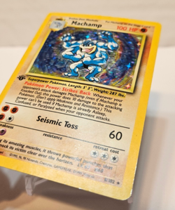 Machamp 8/102 Holo Rare 1st Edition Base Set Pokemon 1141 - Image 2