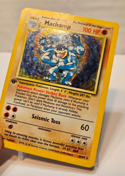 Machamp 8/102 Holo Rare 1st Edition Base Set Pokemon 1141 - Image 4