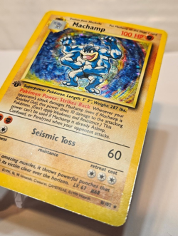 Machamp 8/102 Holo Rare 1st Edition Base Set Pokemon 1140 - Image 2