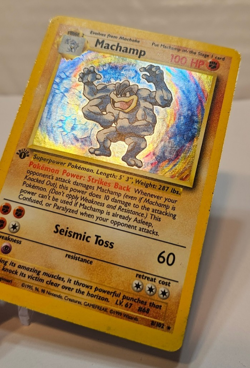 Machamp 8/102 Holo Rare 1st Edition Base Set Pokemon 1140 - Image 3