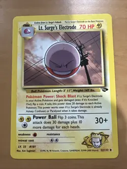 Lt. Surge's Electrode 52/132 Gym Challenge Regular Pokemon TCG - Image 1