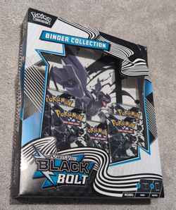 Pokemon TCG Scarlet & Violet Black Bolt Binder Collection & 5 Booster Packs Pack - Image 1