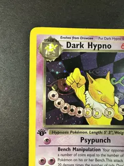 1st edition Dark Hypno 9/82 1st Edition Holo Rare Team Rocket Pokemon TCG LP/MP - Image 5