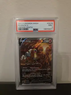 Entei v Crown Zenith Holo Ultra Rare Pokemon TCG GG36/GG70 PSA 9 - Image 3