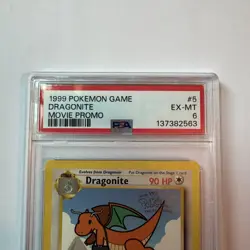 Dragonite #5 - 1999 Pokemon Game Movie - Movie Promo PSA 6 - Image 3