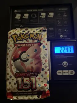 Very Heavy! 22.47 Gram Pokemon 151 Booster Pack Weighed Sealed - Image 1