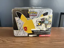 Pokemon Celebrations 25th Anniversary Collectors Chest Lunch Box Tin Sealed - Image 1