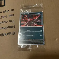Pokemon Cosmos Holo Yveltal 088/132 GameStop Stamped Mega Evolution Promo SEALED - Image 1