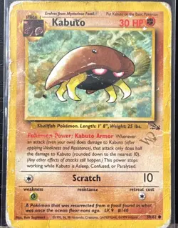 Pokemon TCG Kabuto 50/62 Gold Stamped - WOTC Promo - Image 1