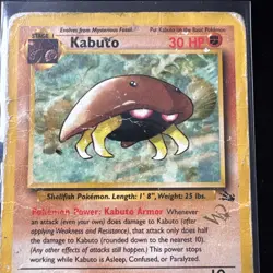 Pokemon TCG Kabuto 50/62 Gold Stamped - WOTC Promo - Image 2
