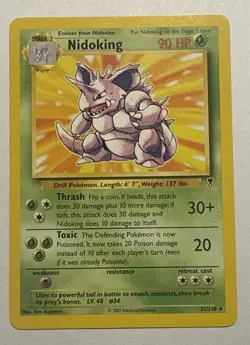 Pokemon Vintage Nidoking Legendary Collection 31/110 Non Holo Rare LP+ - Image 1