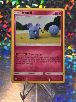 Azurill 146/236 Sm-Cosmic Eclipse Pokemon 2019 - Image 1