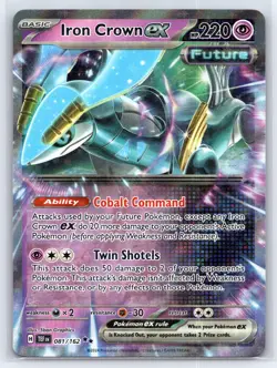 Pokemon TCG - SV05 Temporal Forces - Iron Crown ex Double Rare 81/162 - Image 1